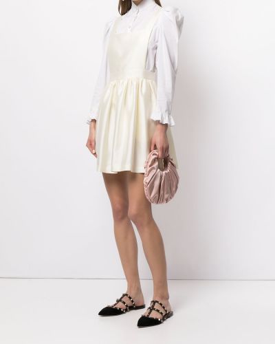 Mini vestido sin mangas bootcut Macgraw blanco