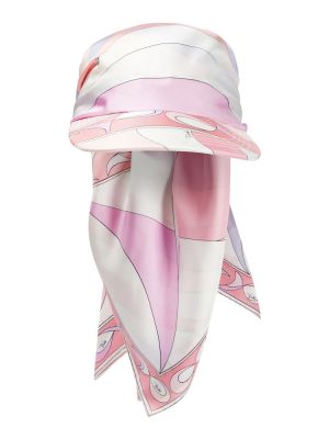 Șapcă de mătase cu imagine Pucci roz