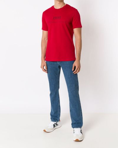 Camiseta con estampado Armani Exchange rojo
