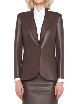 Пиджак Norma Kamali коричневый