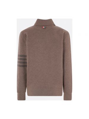 Camisa de lana de tela jersey Thom Browne marrón