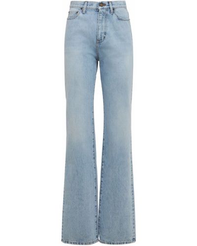Bavlnené džínsy s rovným strihom Saint Laurent