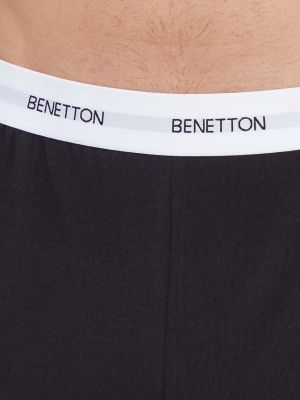 Pamut nadrág United Colors Of Benetton fekete