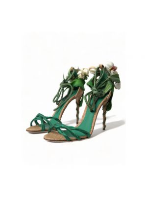 Calzado con tacón de tacón alto Dolce & Gabbana verde