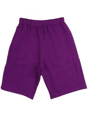 Pantaloni scurți din bumbac cu model floral Kenzo violet