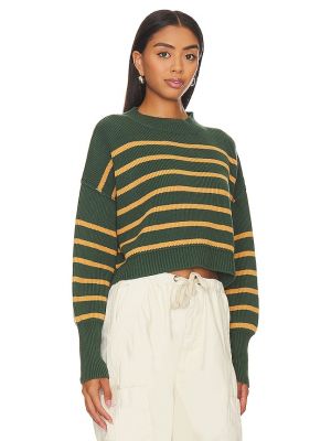 Pullover a righe Free People verde
