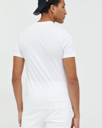 Bavlněné tričko s potiskem Hugo bílé