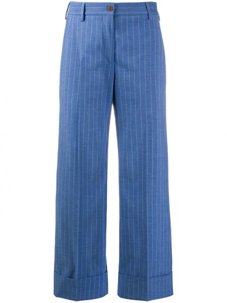 Pantalones a rayas Brag-wette azul