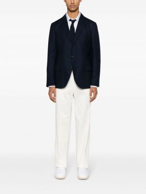 Βαμβακερό παντελόνι με ίσιο πόδι Thom Browne λευκό