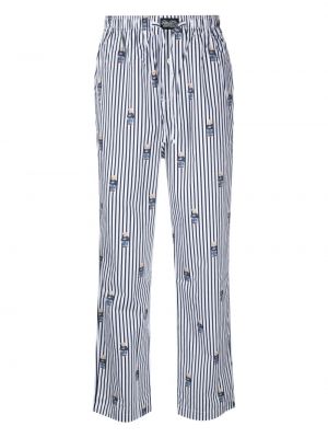 Pantaloni din bumbac cu imagine Polo Ralph Lauren
