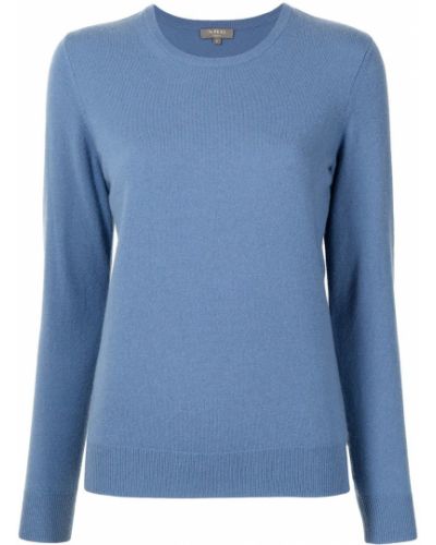 Jersey de cachemir de tela jersey con estampado de cachemira N.peal azul