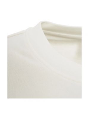 Sudadera con capucha de algodón Pinko blanco