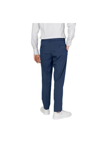 Pantalones a cuadros con bolsillos Antony Morato azul