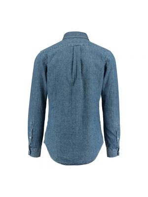Koszula jeansowa dopasowana z długim rękawem Polo Ralph Lauren niebieska