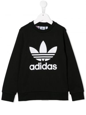 Hettegenser for jenter Adidas Kids svart