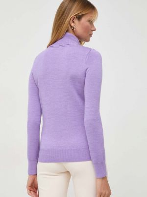 Gyapjú pulóver Beatrice B lila