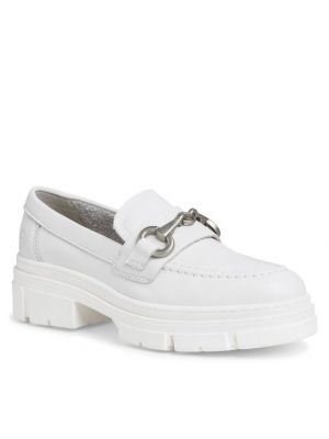 Pantofi loafer Tamaris alb