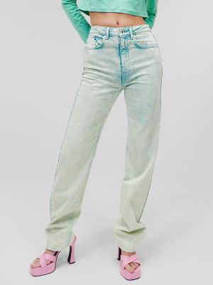 Tiesūs džinsai Karl Lagerfeld Jeans žalia