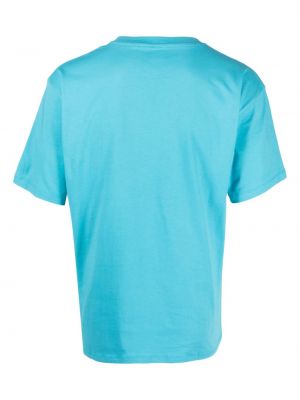 T-shirt en coton à imprimé Paccbet bleu