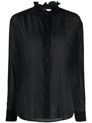 Bombažna srajca Marant Etoile črna