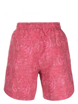 Shorts en cachemire à imprimé Brunello Cucinelli rose