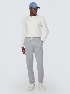 Pantalon en coton Polo Ralph Lauren gris