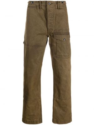 Памучни карго панталони Ralph Lauren Rrl зелено