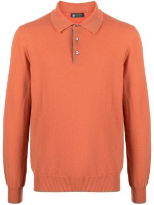 Polo majica od kašmira Colombo narančasta