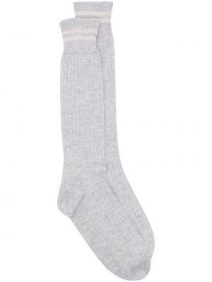 Vlnené ponožky Eleventy sivá