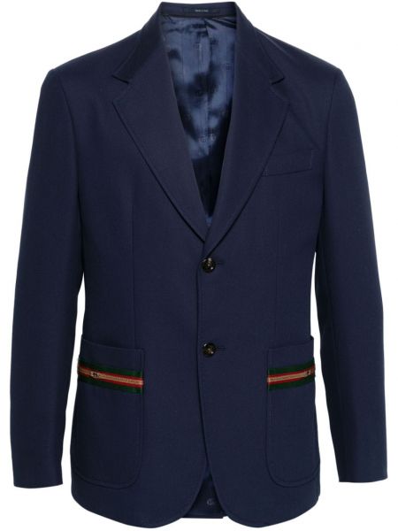 Stribet blazer Gucci blå