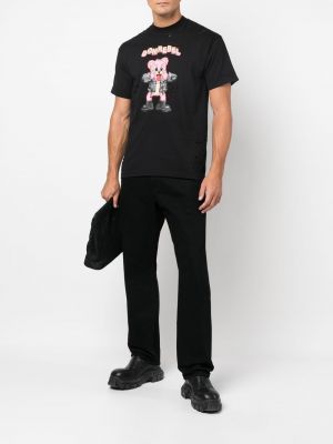 T-krekls ar apdruku Domrebel melns
