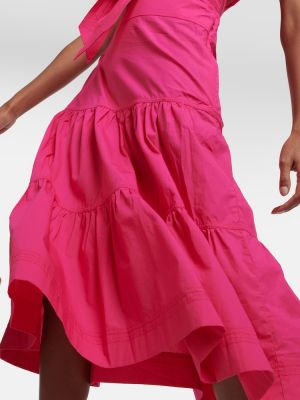Midi haljina Veronica Beard ružičasta