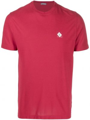 T-shirt aus baumwoll Zanone rot