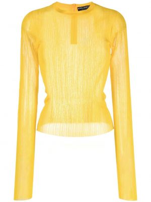 Camicia Dolce & Gabbana, giallo