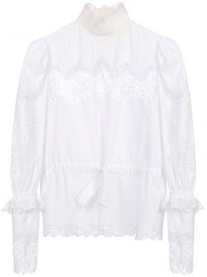 Blusa de encaje Dolce & Gabbana blanco