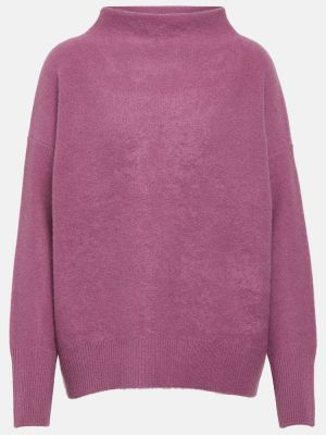 Кашмирен пуловер Vince виолетово