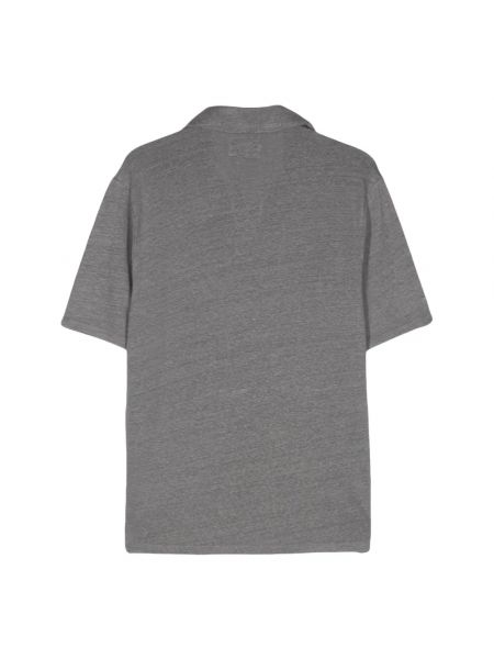 Camisa de lino Officine Generale gris