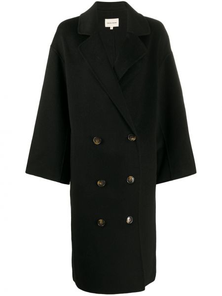 Oversized παλτό Loulou Studio μαύρο
