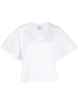 T-shirt à manches bouffantes Woolrich blanc