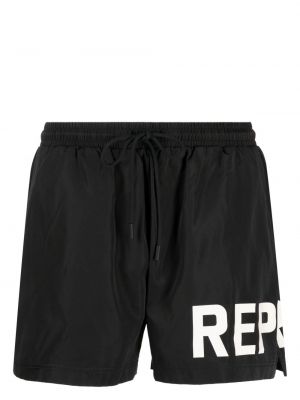 Kratke hlače s printom Represent crna
