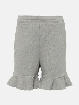 Jersey shorts aus baumwoll mit rüschen Jw Anderson grau