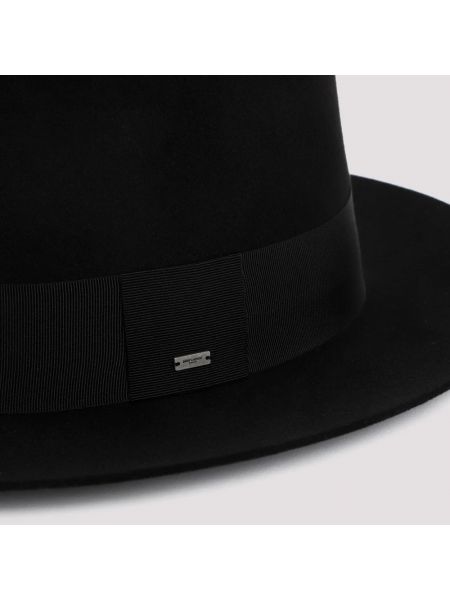 Sombrero de lana Saint Laurent negro