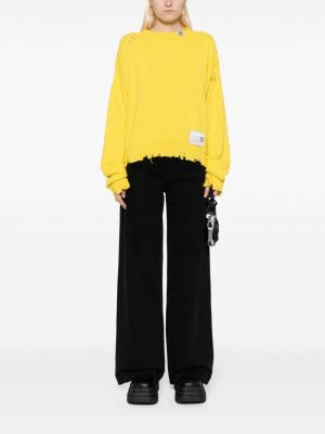 Pullover aus baumwoll Maison Mihara Yasuhiro gelb