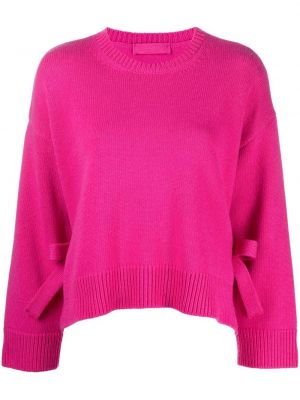 Пуловер с панделка Valentino Garavani розово