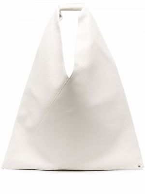 Kožna shopper torbica Mm6 Maison Margiela bijela