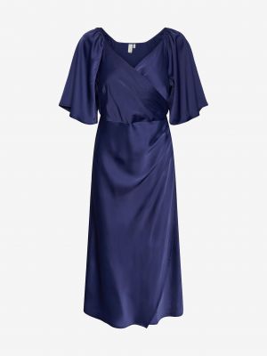 Modré saténové šaty Y.a.s