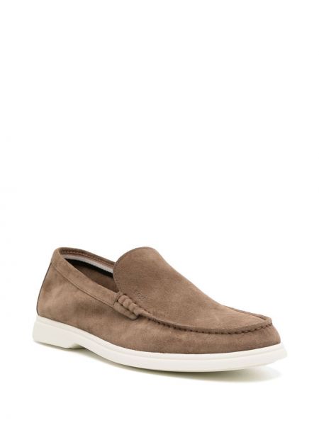 Slip-on seemisnahksed loafer-kingad Boss pruun
