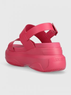 Sandály na platformě Liu Jo růžové