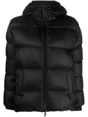 Pernata jakna s kapuljačom Ermanno Firenze crna