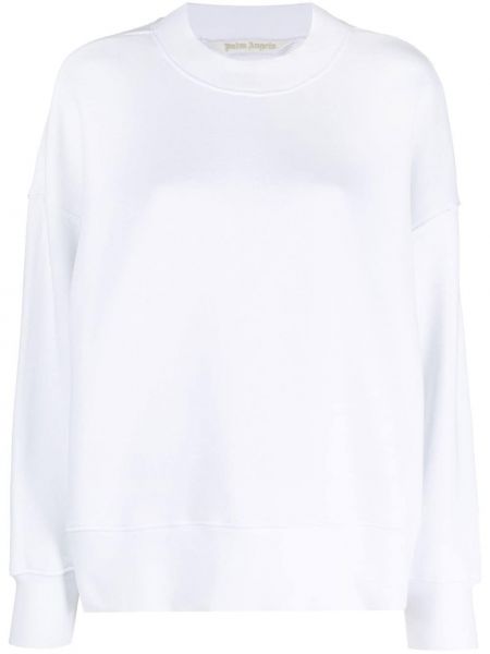 Bluza dresowa z nadrukiem Palm Angels biała
